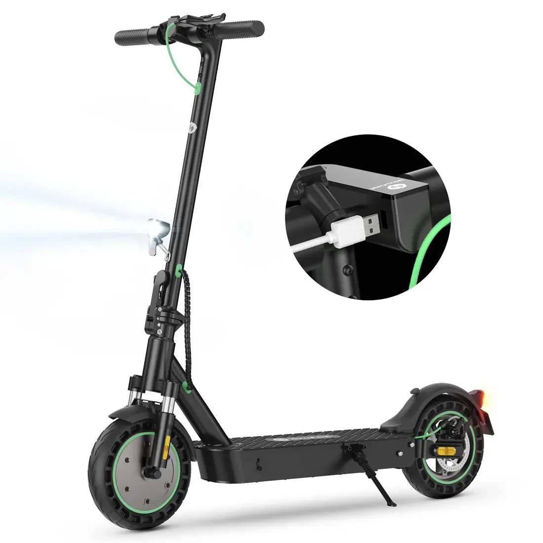isinwheel S9 Max, schwarzer Stehroller