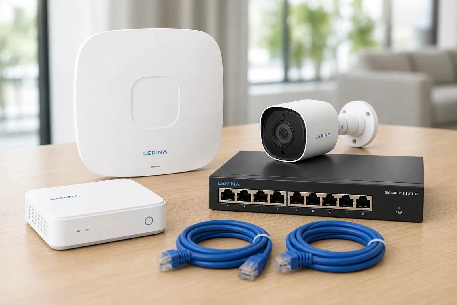 Professionelle Lerina-Netzwerk- und Sicherheitstechnik